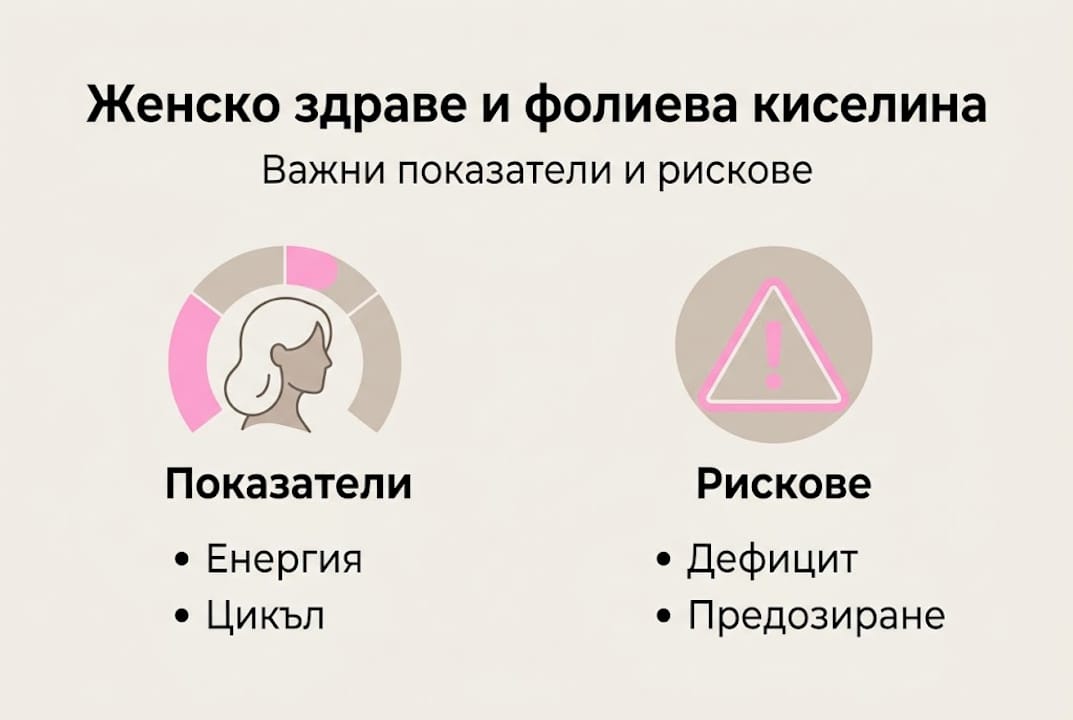 Инфографика: Всичко за фолиевата киселина и нейното значение за здравето на жената