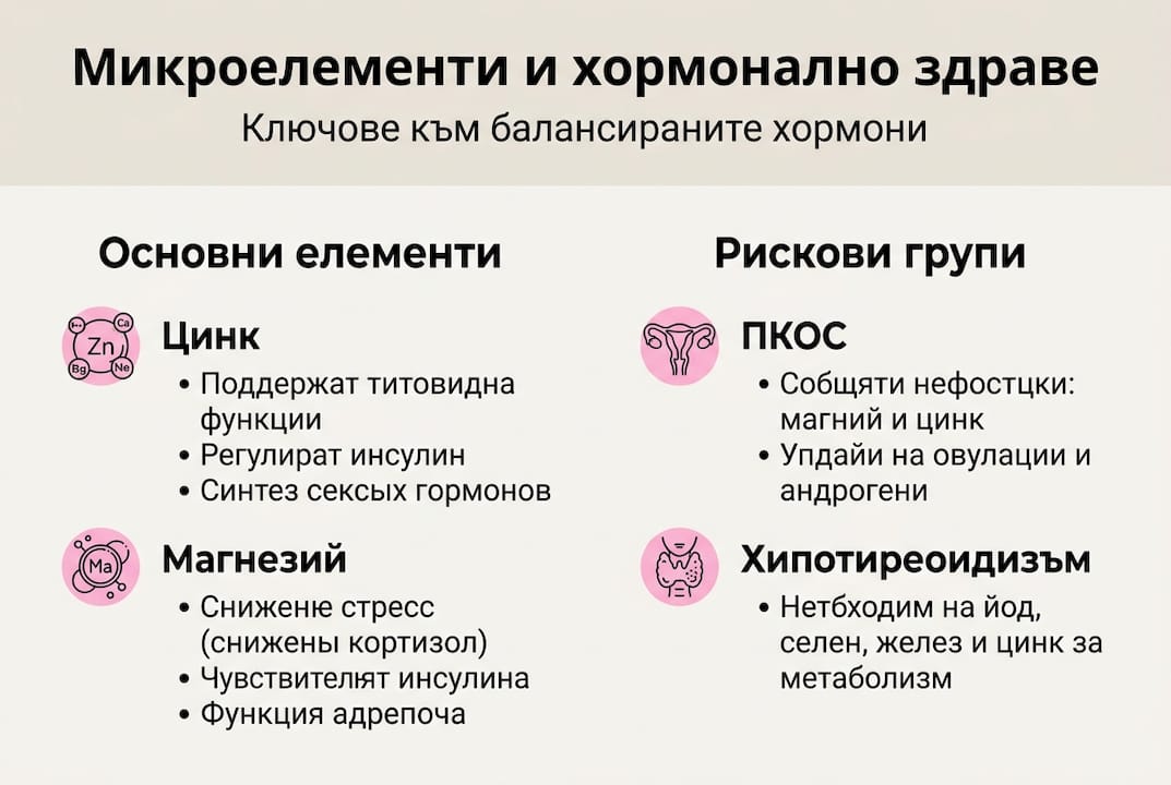 Инфографика: Най-важните микроелементи и кой има нужда от тях