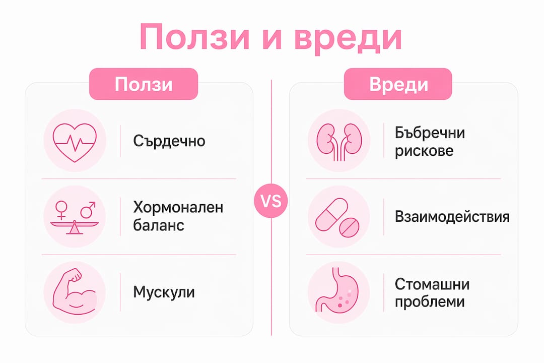Инфографика: Какви са ползите и възможните рискове при приема на магнезий