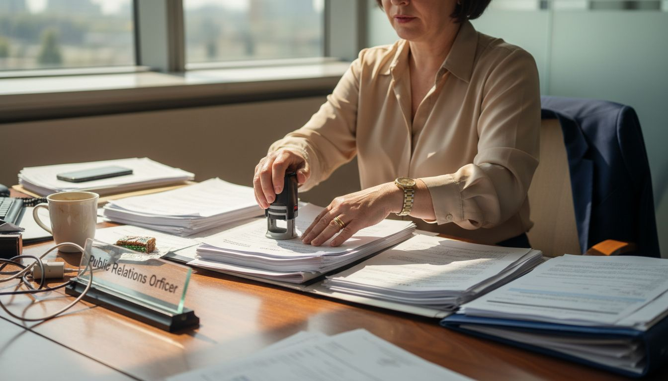 PRO officer stamping Dubai business documents