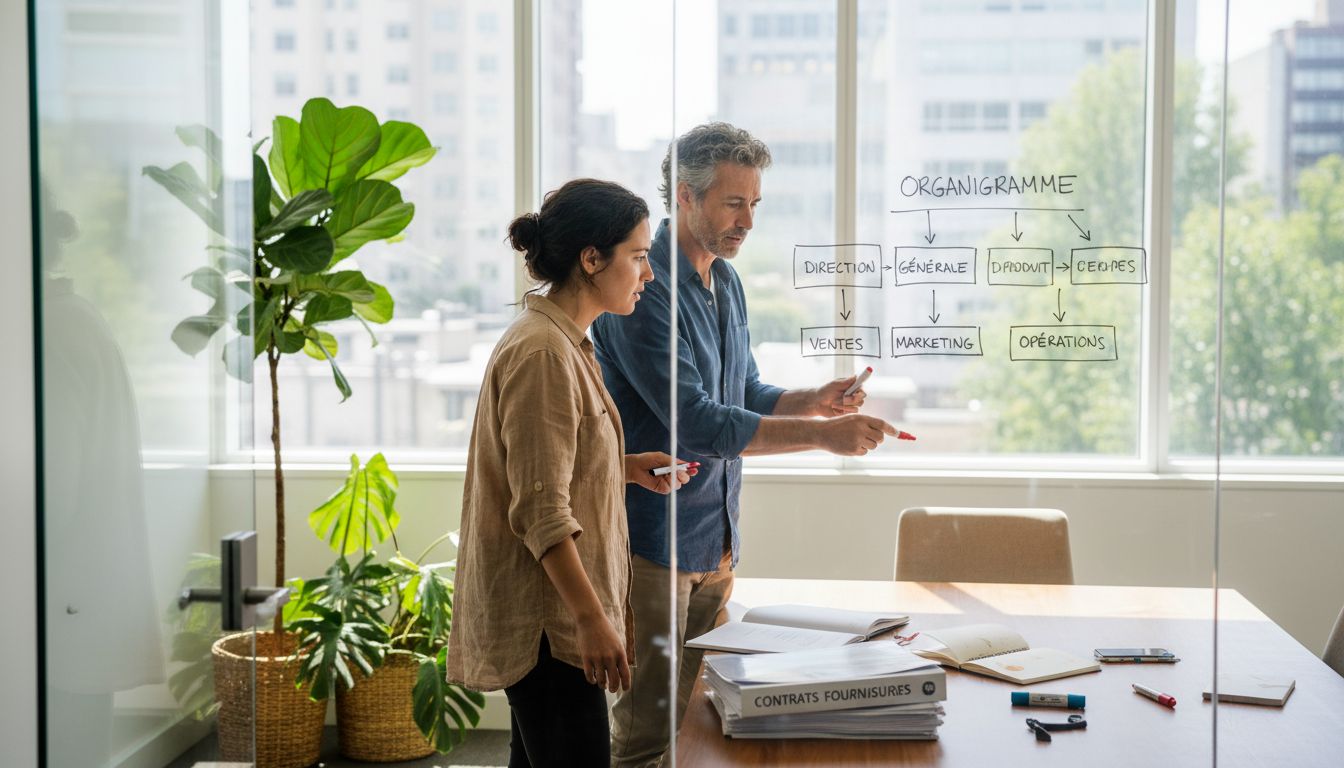 L’équipe e-commerce répartit les responsabilités lors d’une réunion de travail.