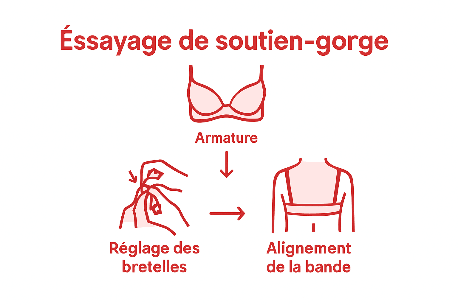 Points essentiels à vérifier pour un soutien-gorge parfaitement ajusté (infographie)