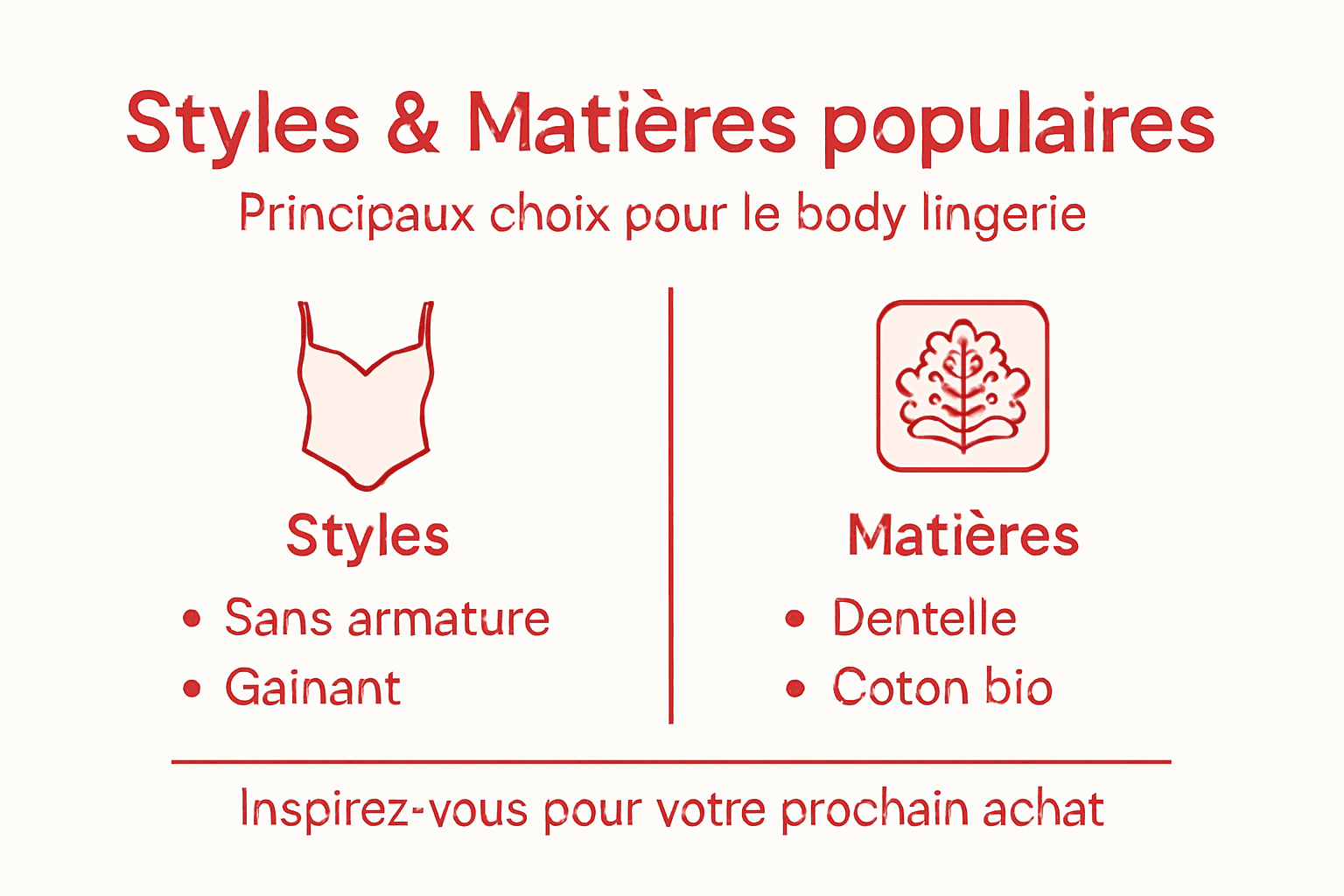 Tout savoir sur les styles et les matières des bodys lingerie en un coup d’œil
