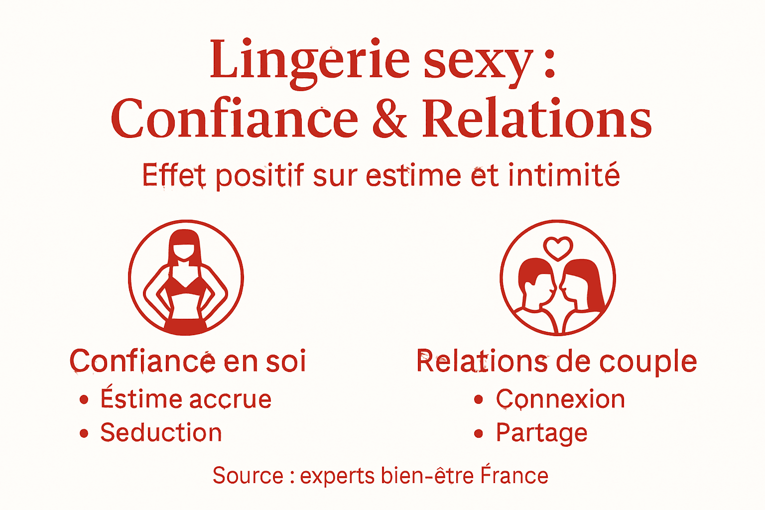Infographie : comment la lingerie sexy booste la confiance en soi et renforce la complicité dans le couple