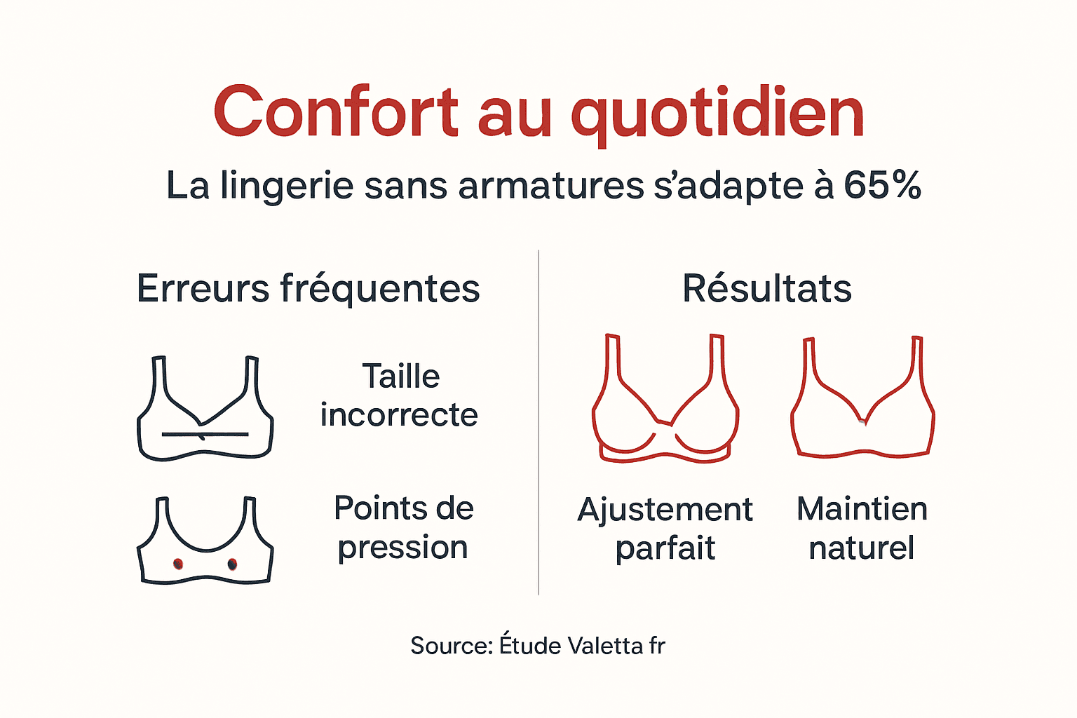 Infographie : tout savoir sur le confort et l’efficacité de la lingerie