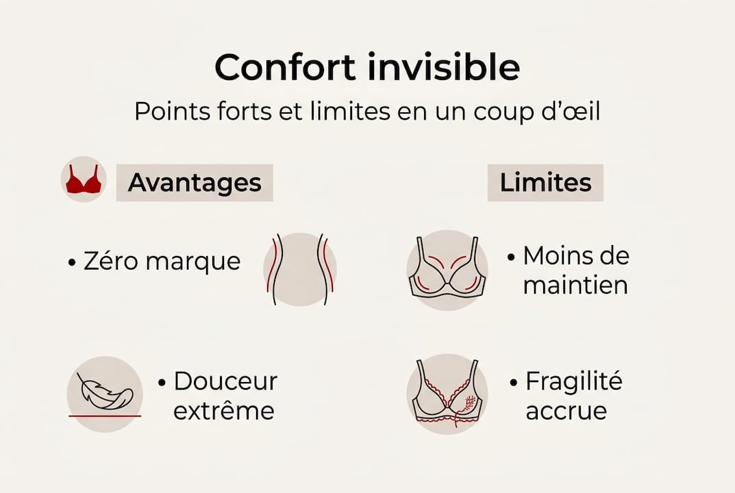 Infographie : ce qu’il faut savoir sur le confort et les limites de la lingerie invisible