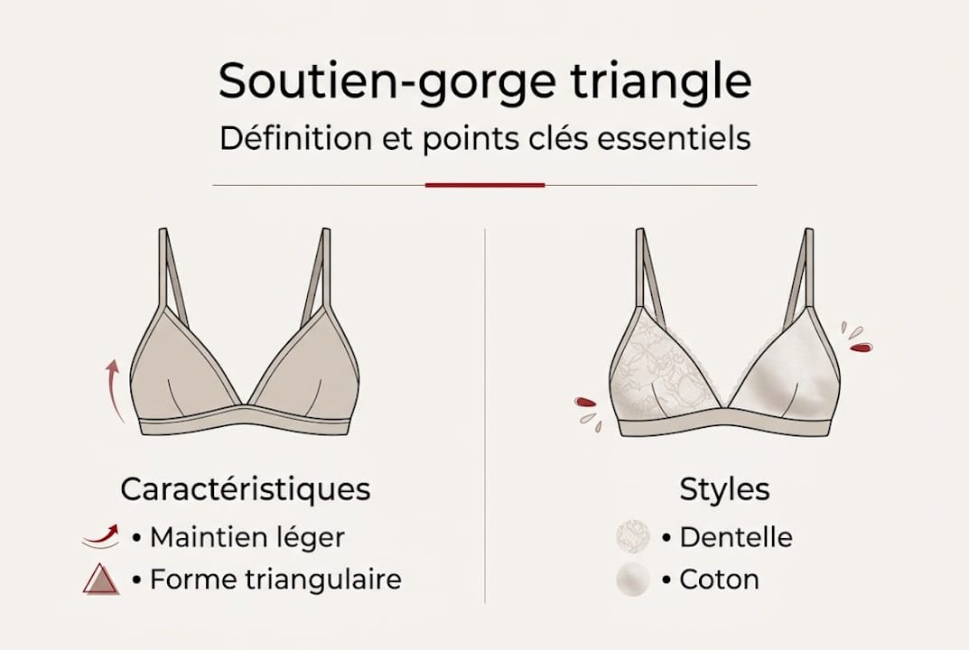 Tout savoir sur le soutien-gorge triangle : ses atouts et ses spécificités en un coup d'œil