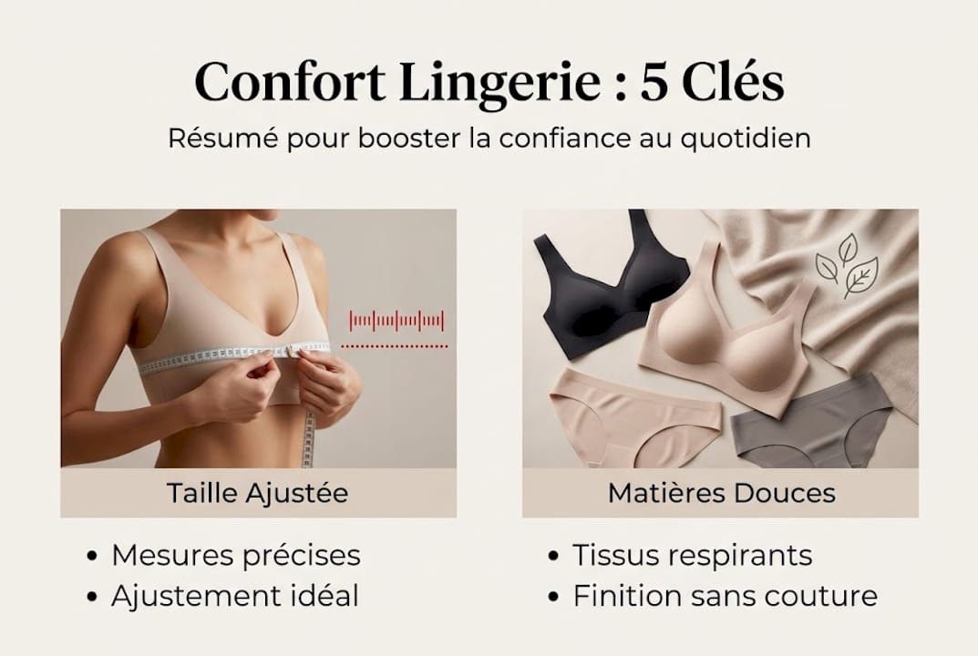 Infographie : les secrets d’une lingerie vraiment confortable