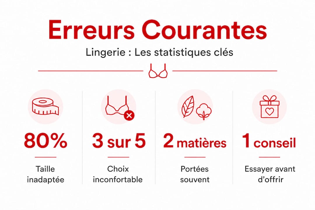 Infographie : les erreurs courantes à éviter avec votre lingerie
