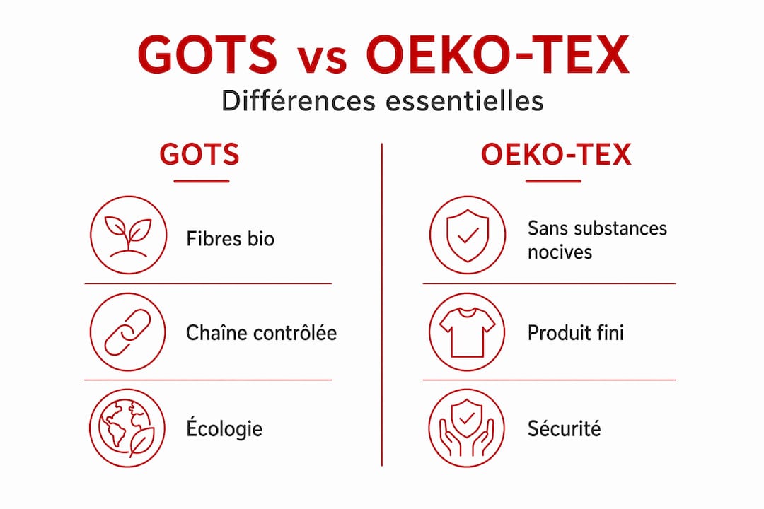 GOTS ou OEKO-TEX : quelles différences entre ces deux labels pour la lingerie ?