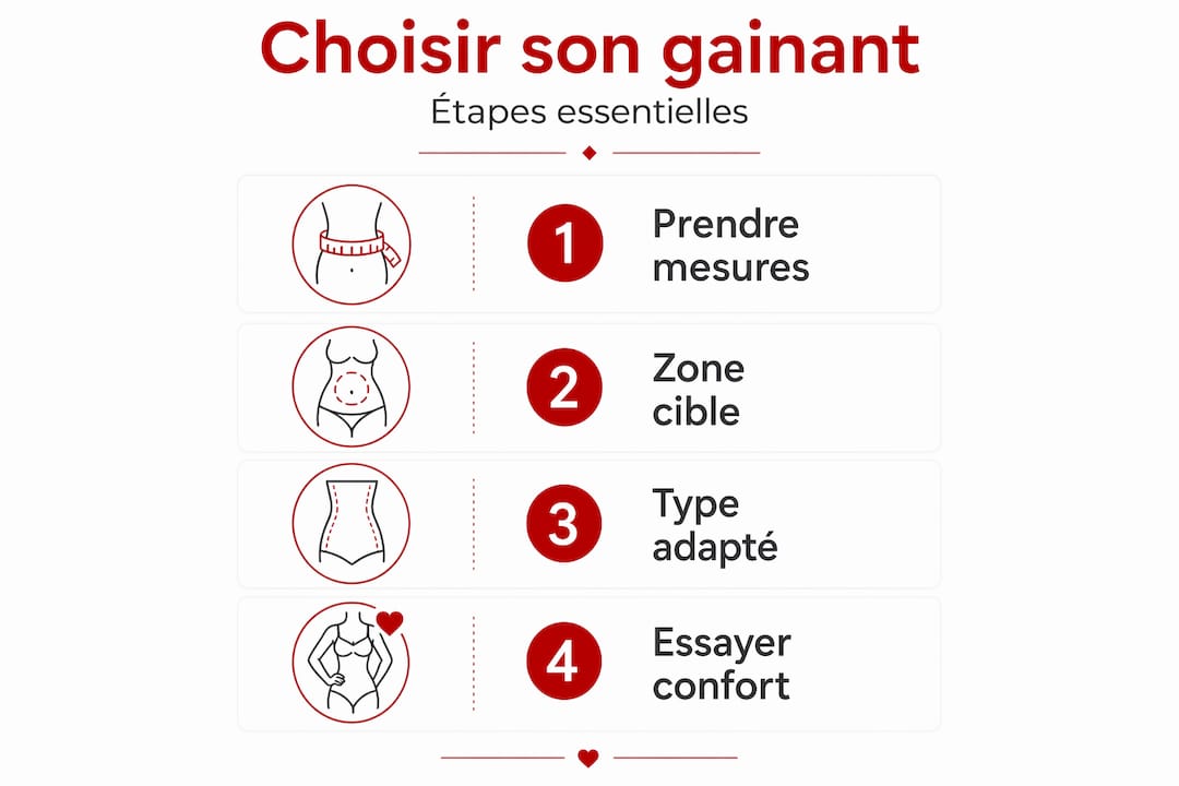 Infographie : les étapes clés pour bien choisir sa lingerie sculptante