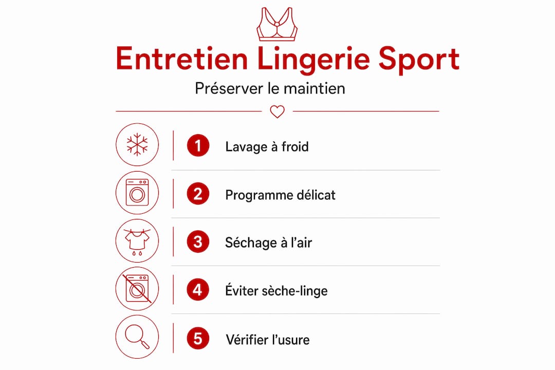 Infographie : les différentes étapes pour bien entretenir vos vêtements de sport