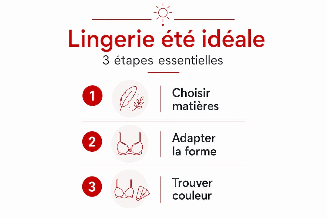 Les étapes clés pour bien choisir sa lingerie d’été, présentées en infographie