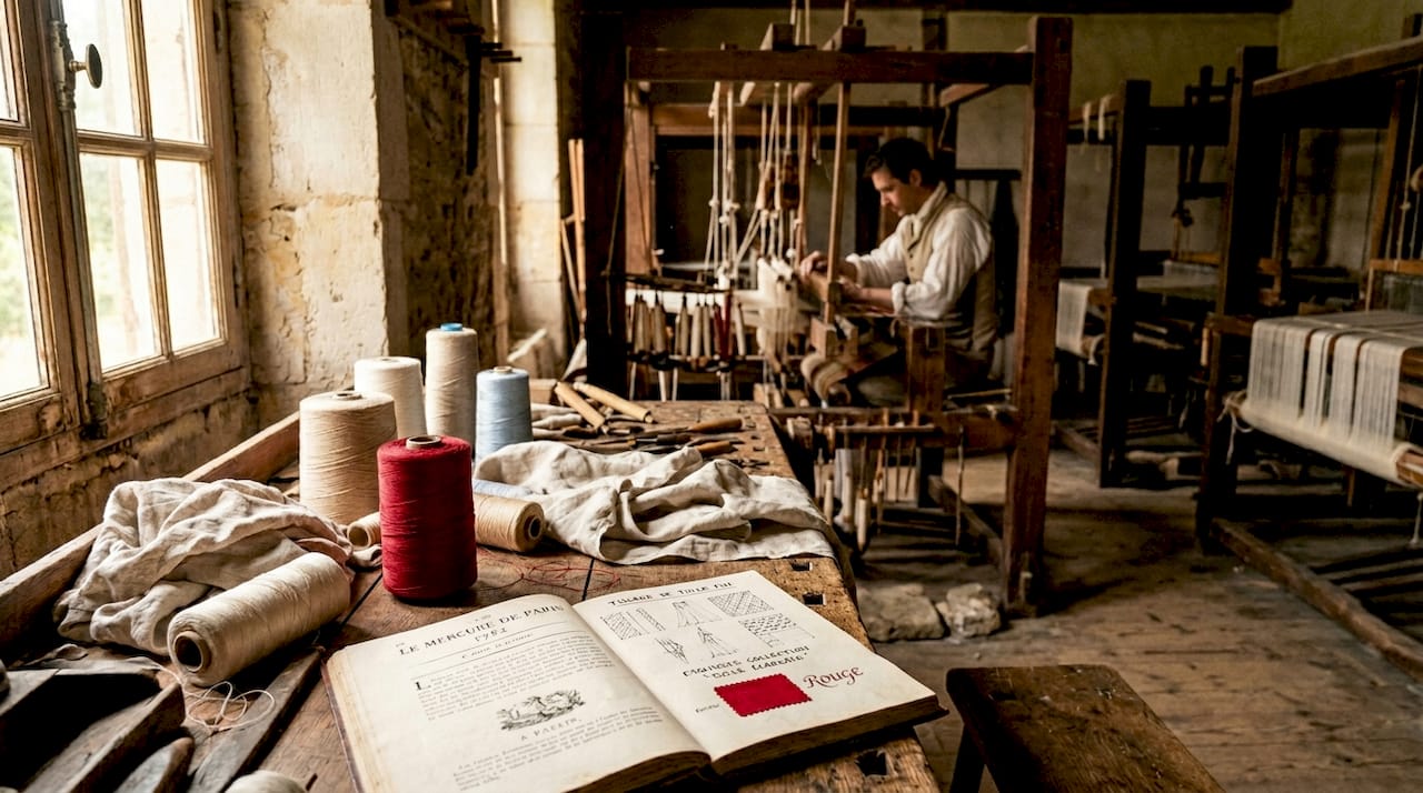 Atelier traditionnel de confection de tulle, héritier d’un savoir-faire ancien