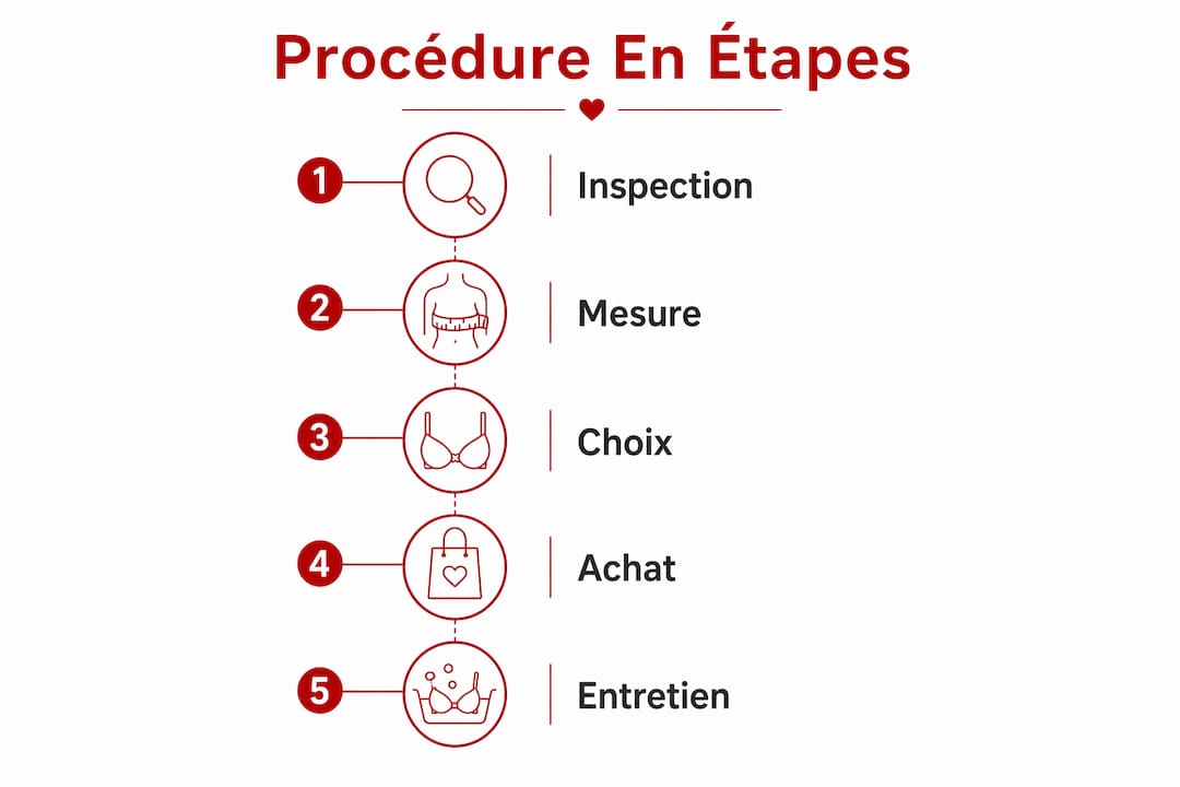 Infographie : les étapes clés pour bien changer de soutien-gorge
