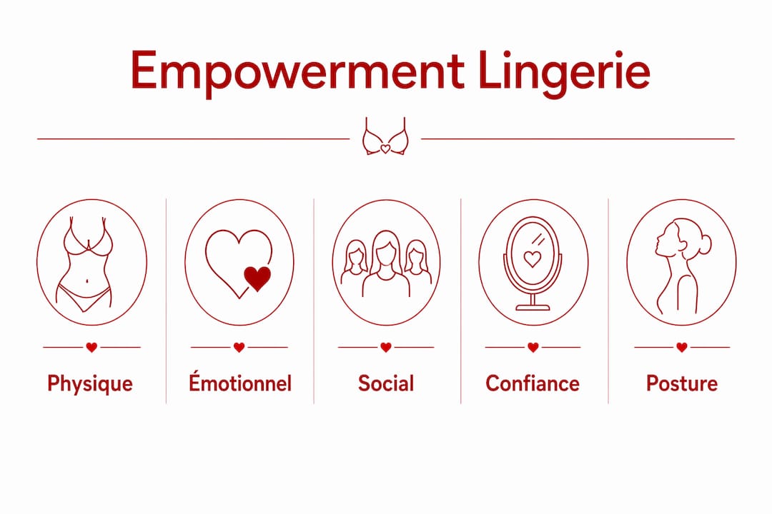 Visuel illustrant les différentes facettes de l’émancipation féminine à travers la lingerie
