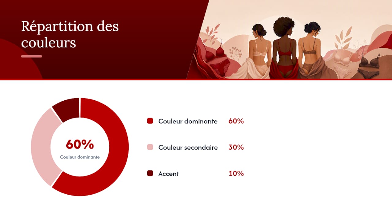 La règle des 3 couleurs appliquée à un ensemble de lingerie — overview diagram