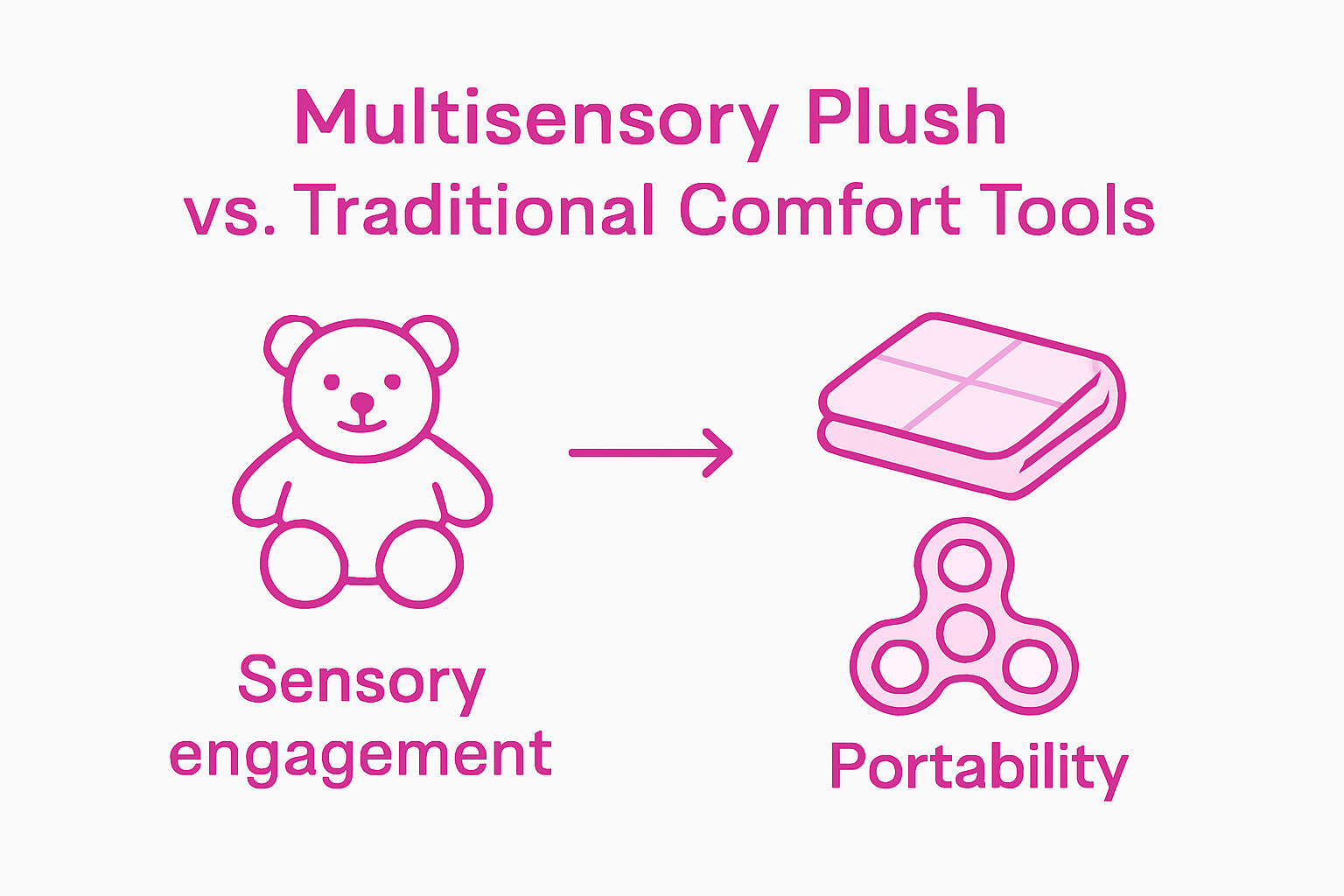 Infographic comparing plush with comfort tools