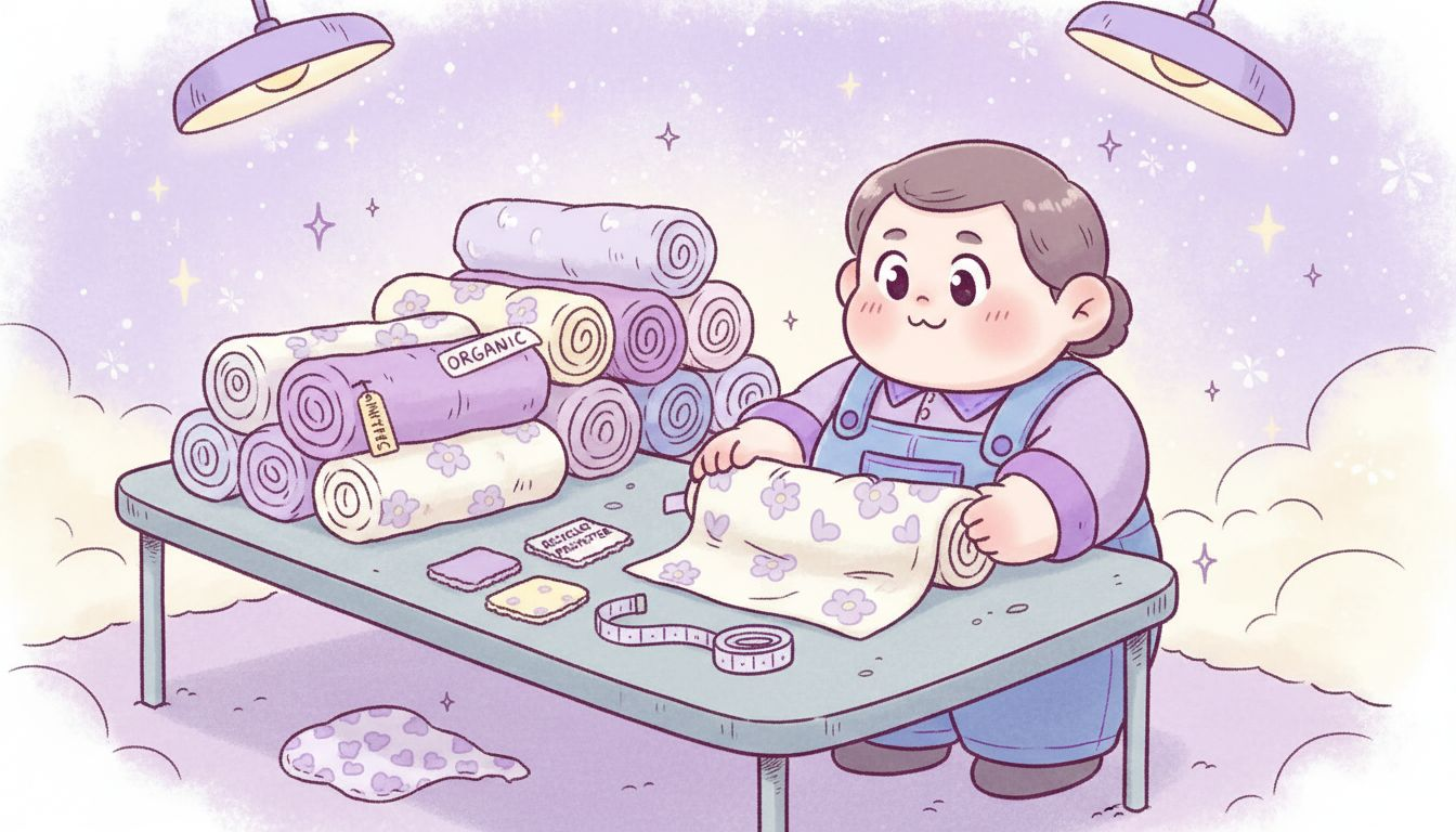 Inspecting eco-friendly plush toy fabrics