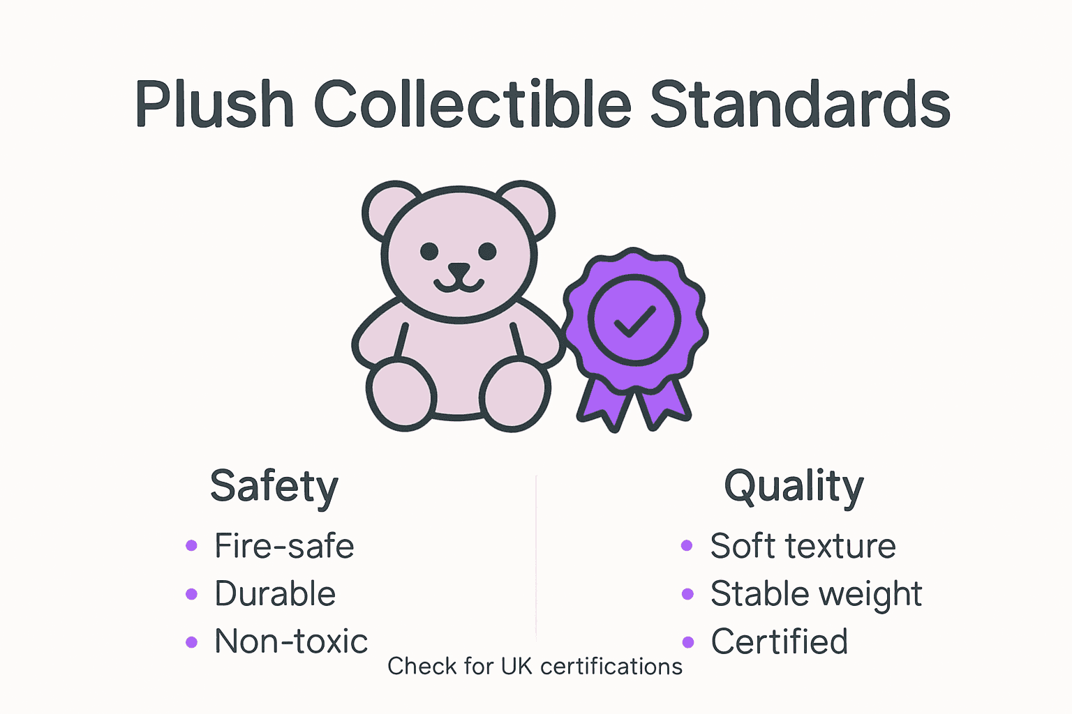 Infographic on UK plush safety and quality