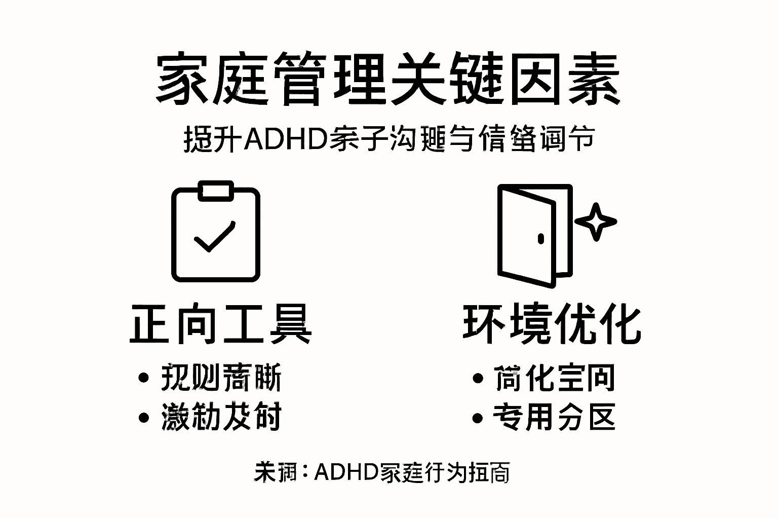 ADHD家庭管理核心要点一目了然