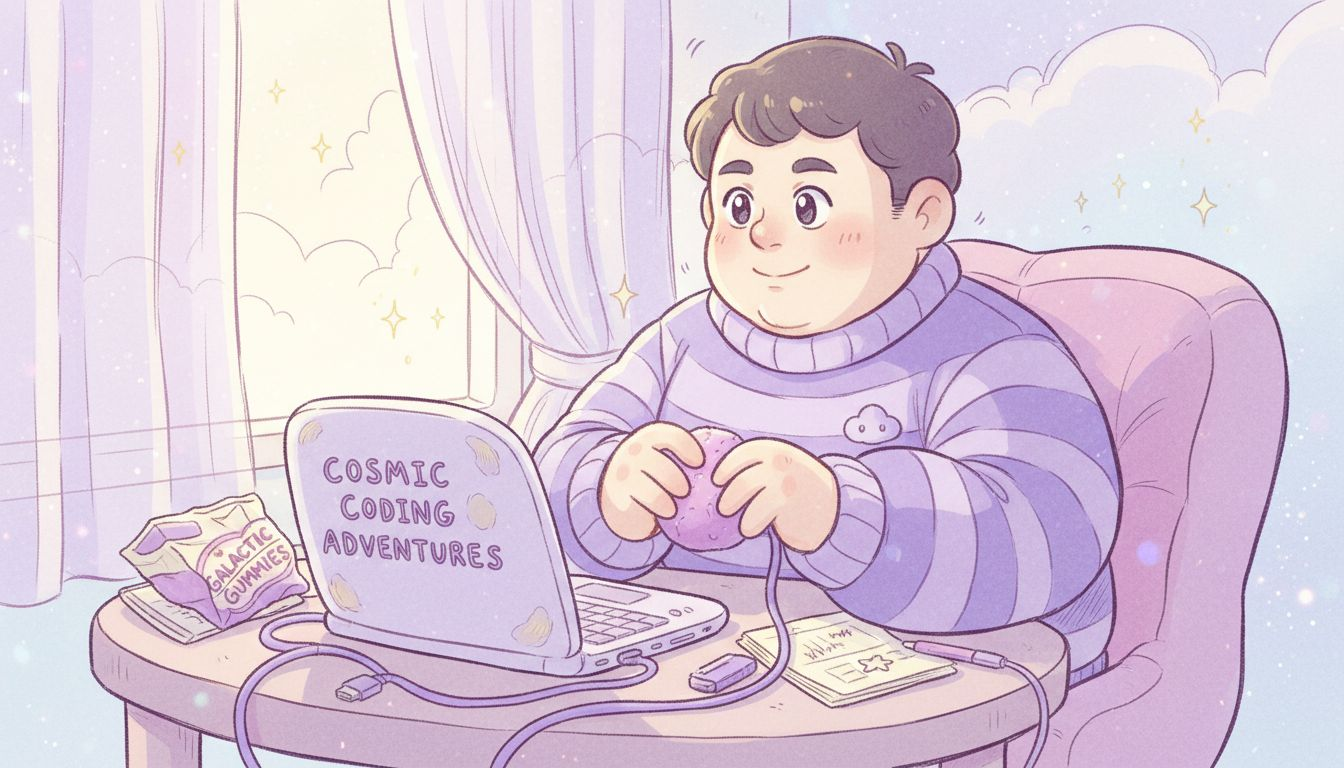 Man fidgeting with plush at desk