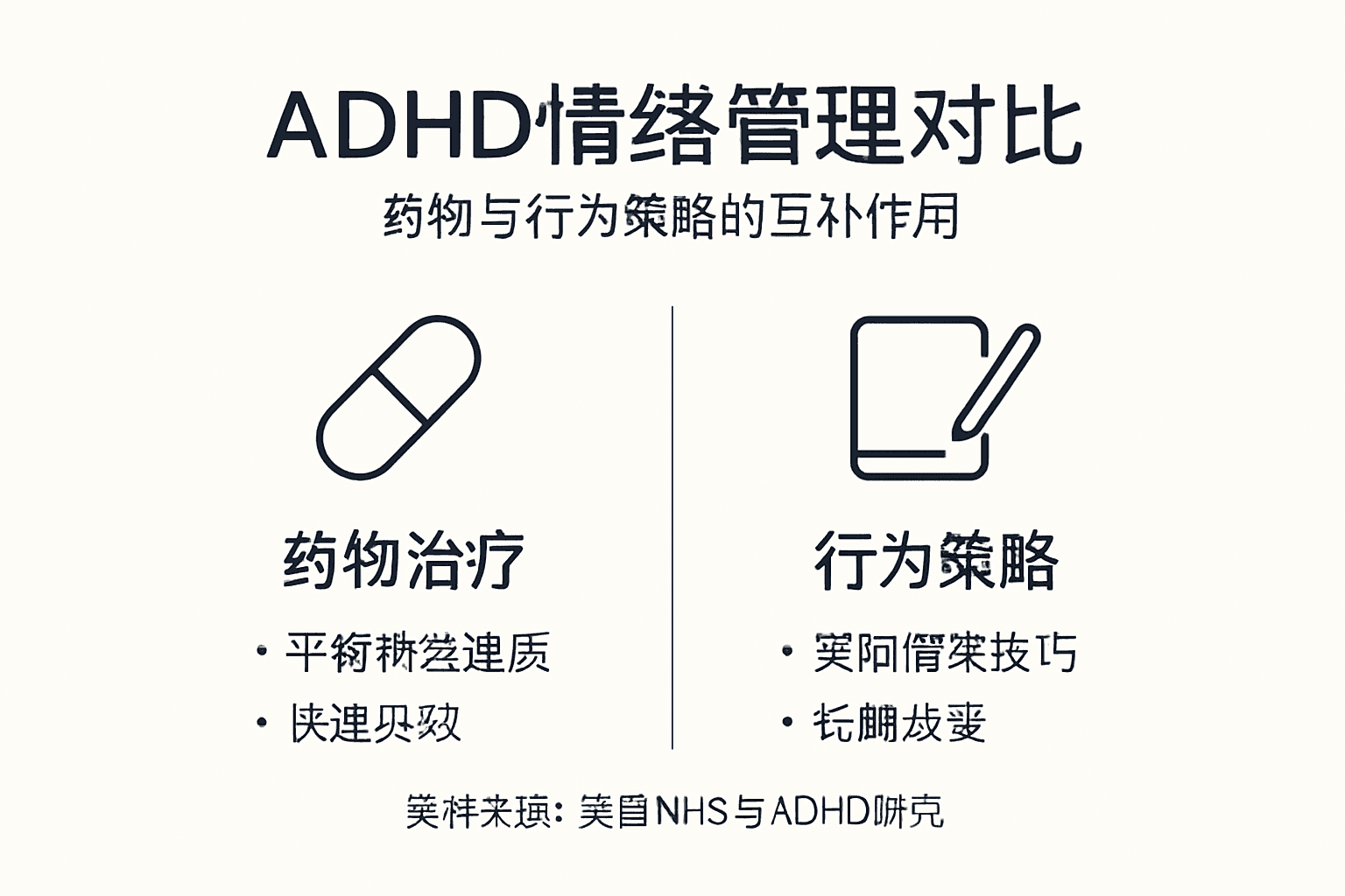 多动症药物治疗与行为干预对比一览