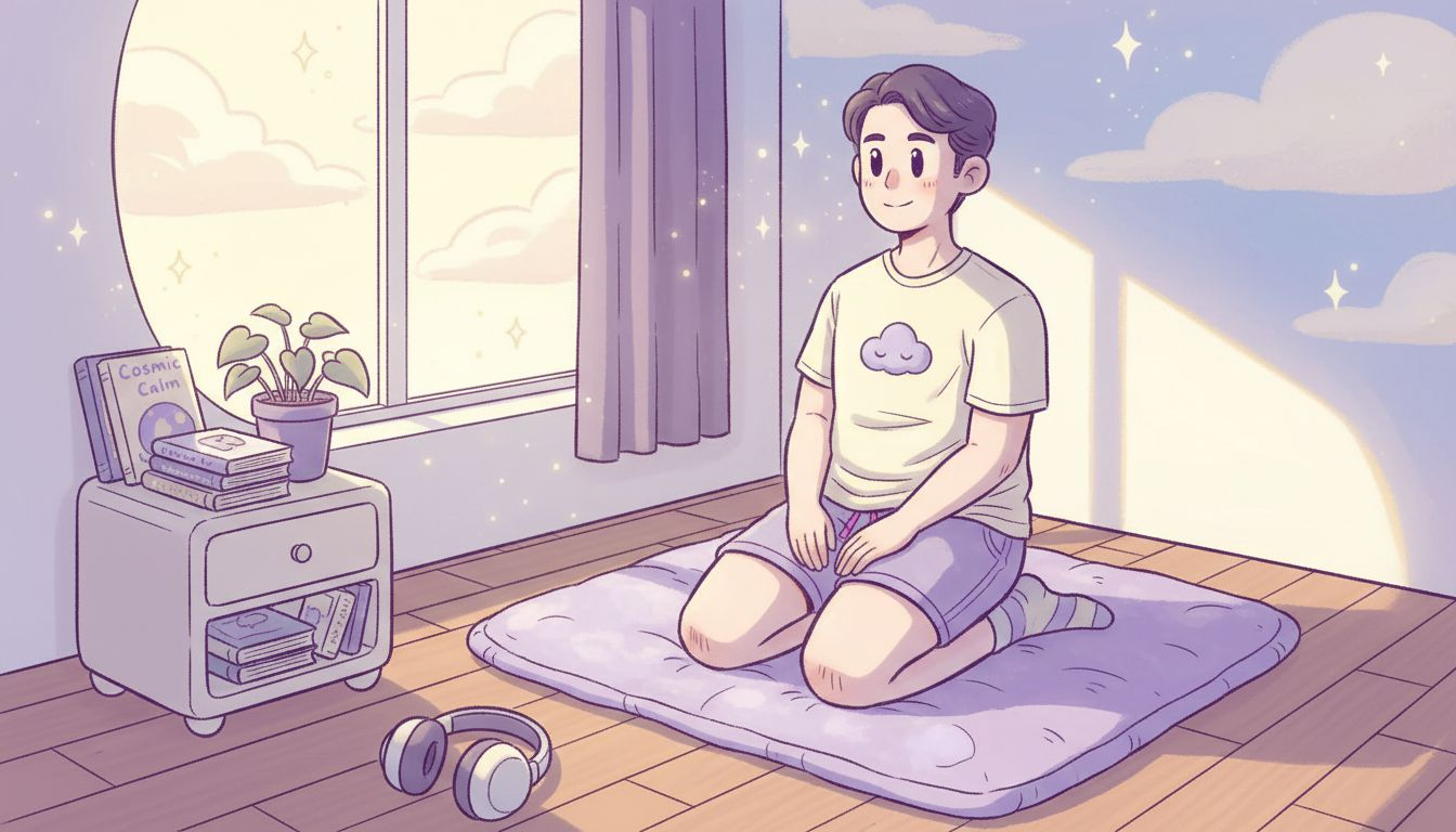 ADHD-friendly calming spot in bedroom