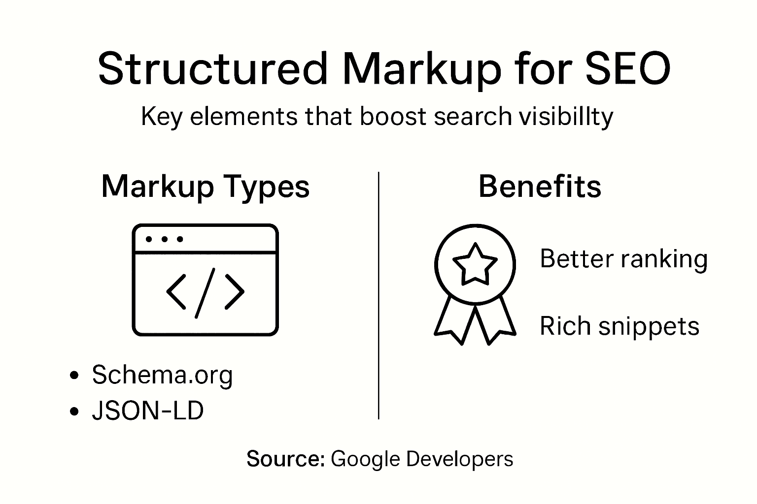 Infographic structured markup SEO key benefits