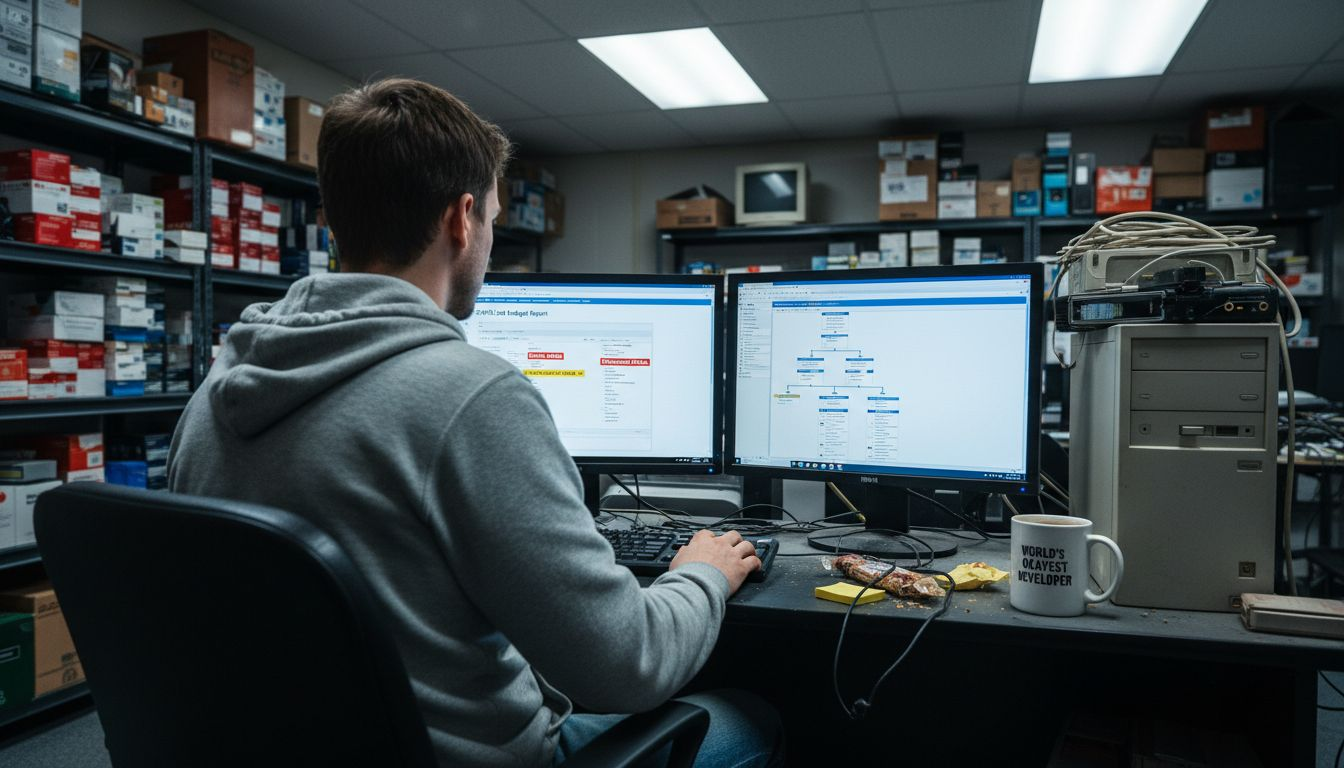 Developer assessing crawl budget waste report