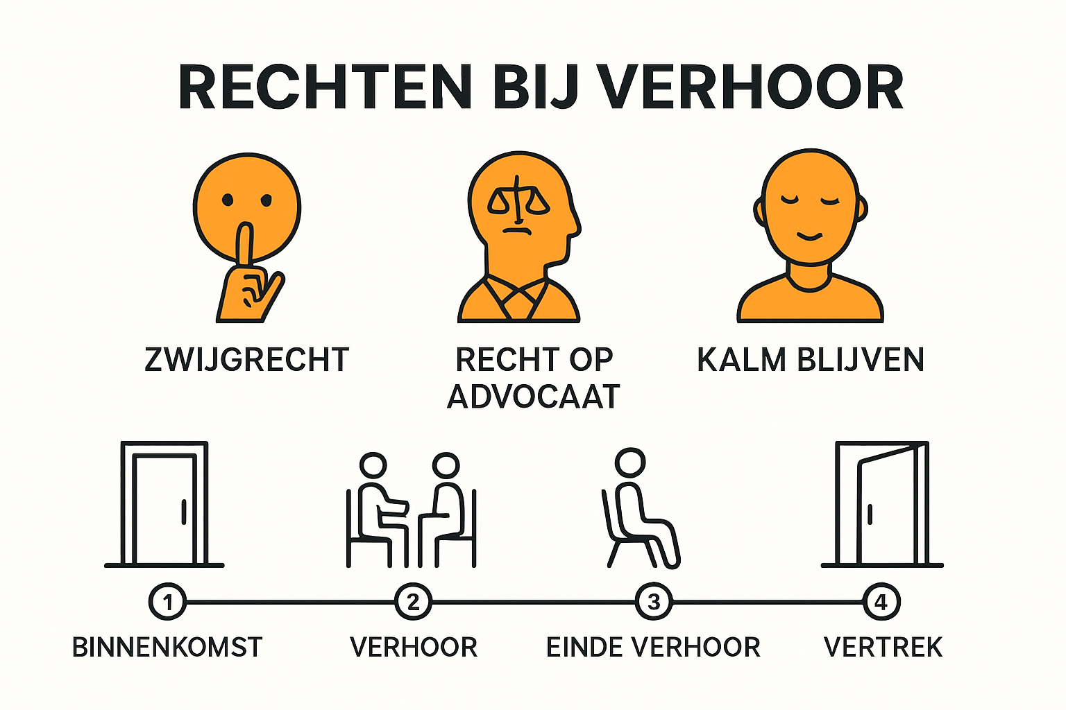 Rechten tijdens politieverhoor in overzicht
