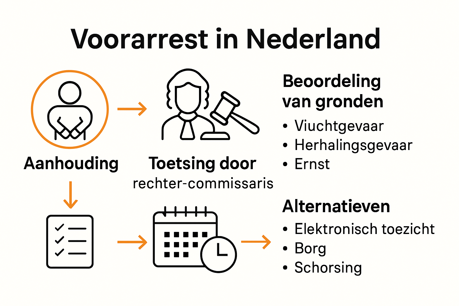 Voorarrest betekenis: Een grondige uitleg voor iedereen 1 Processtappen van voorarrest uitgebeeld