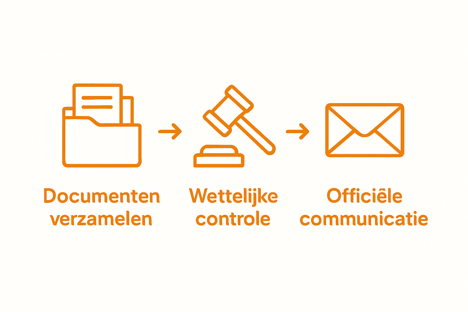 Infographic met drie stappen proces bij ziekmelding weigeren
