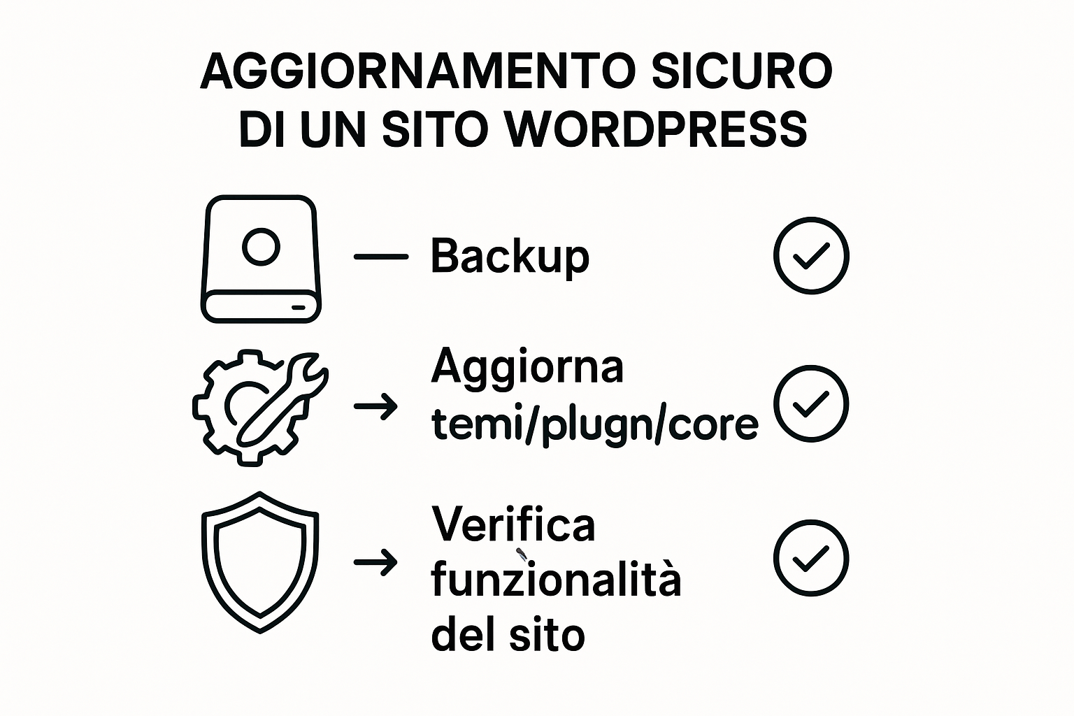 Infografica: come aggiornare WordPress in sicurezza