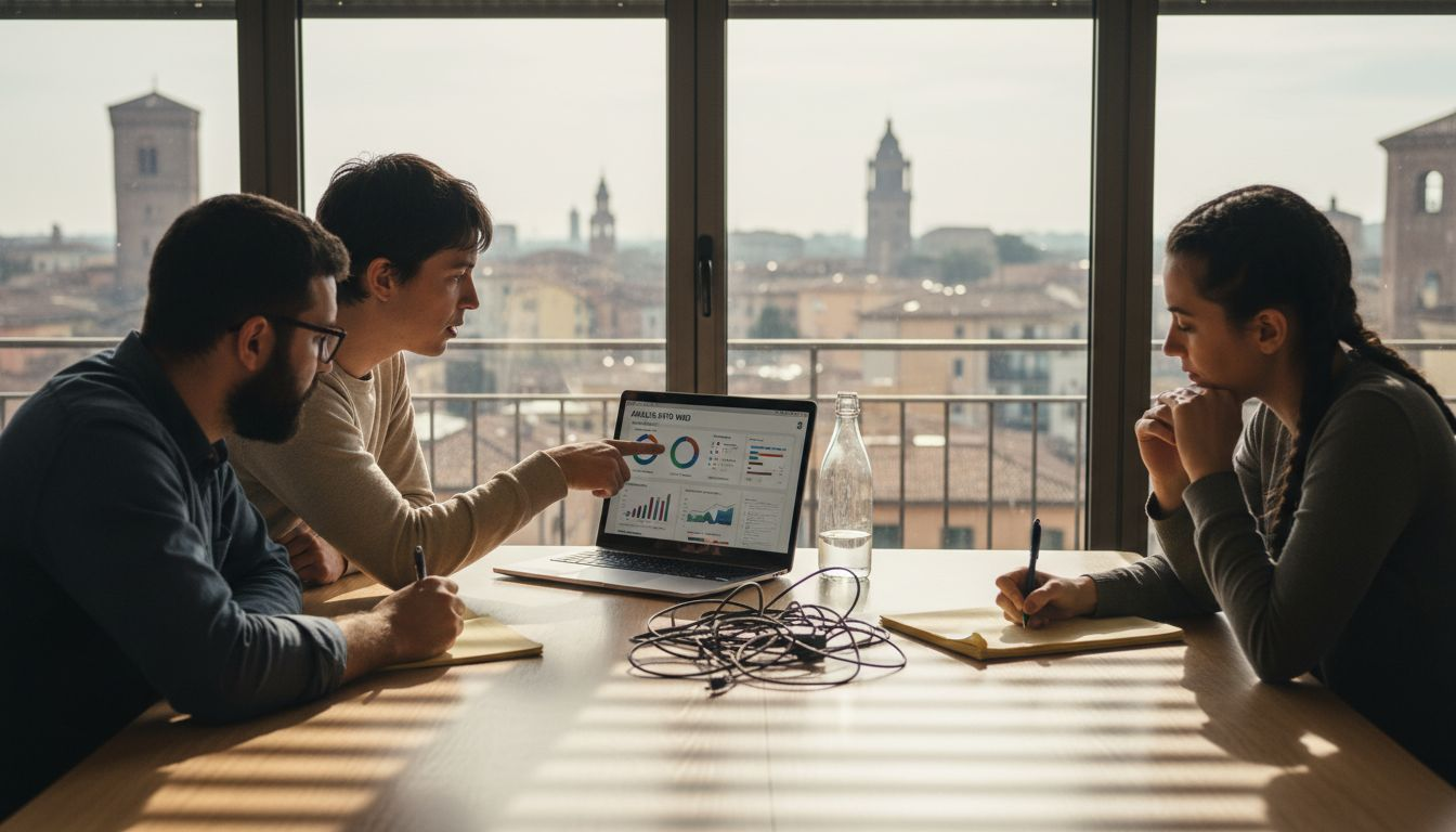 Riunione di team dedicata all’analisi delle strategie digitali