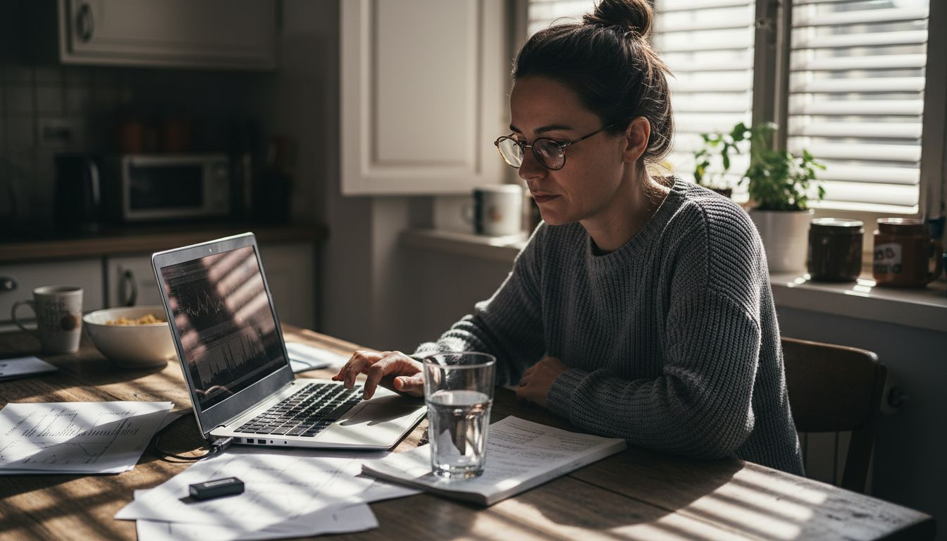 Persona che esamina i risultati degli strumenti di diagnostica di WordPress