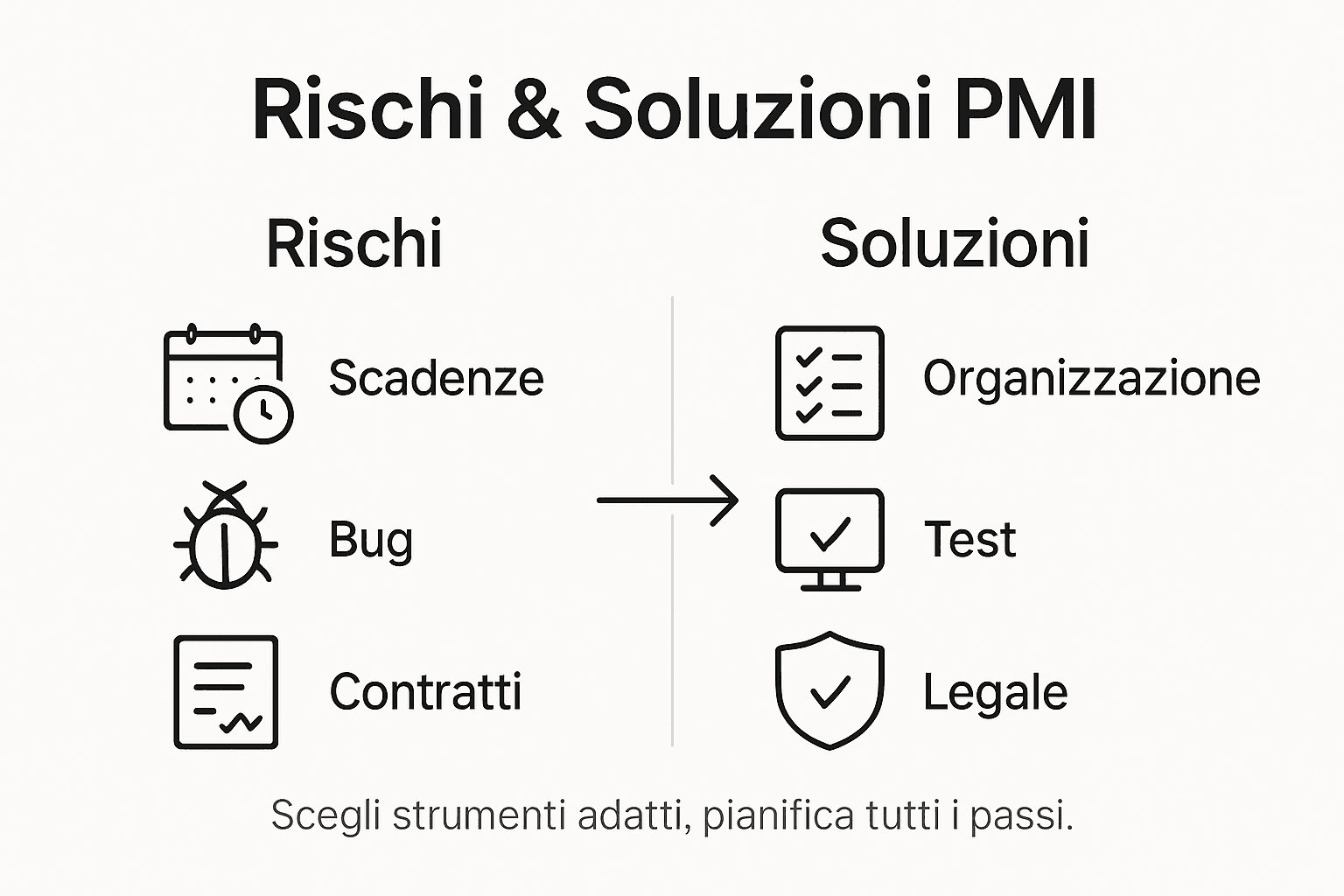 Web designer per PMI: quali sono i rischi e come affrontarli – guida pratica con infografica