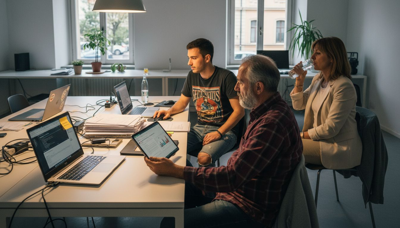Nel coworking i professionisti del web fanno rete e lavorano insieme.