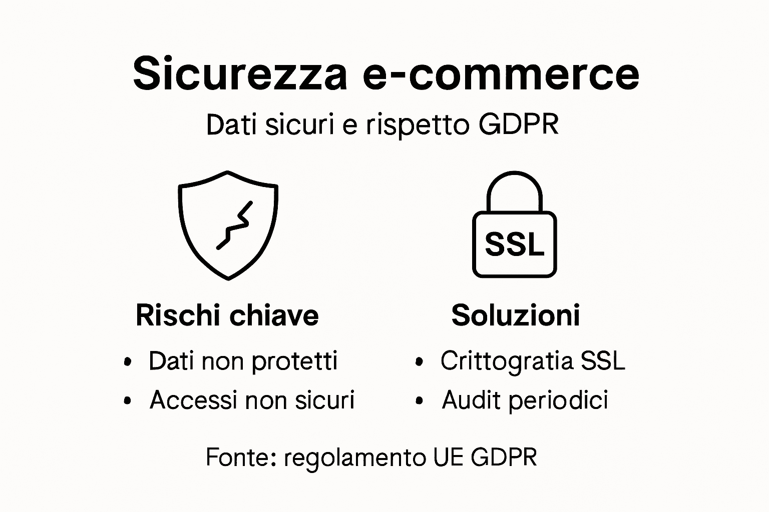 Infografica: come proteggere i dati nel tuo e-commerce e rispettare il GDPR