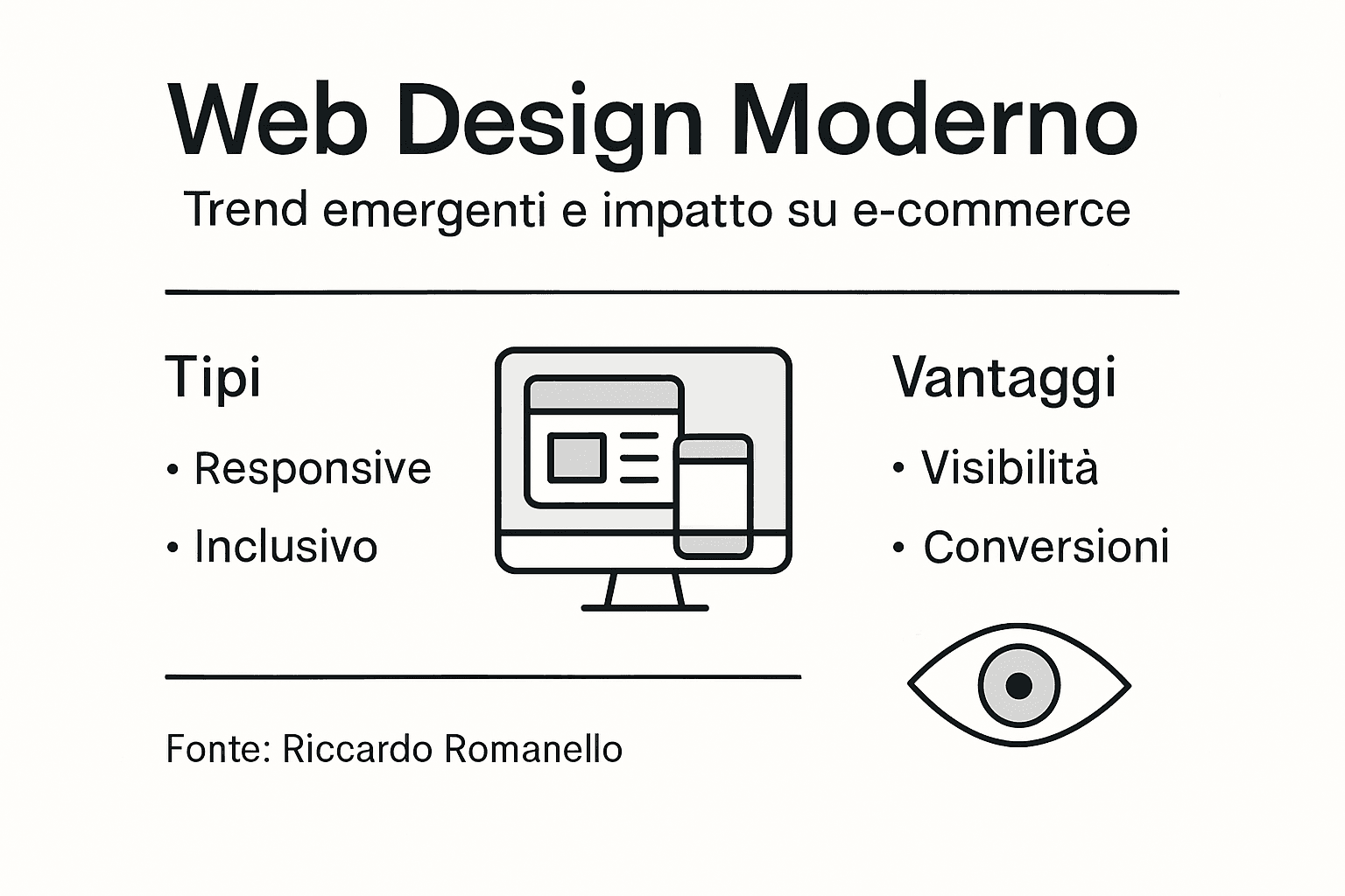 Infografica: tendenze emergenti e benefici del web design