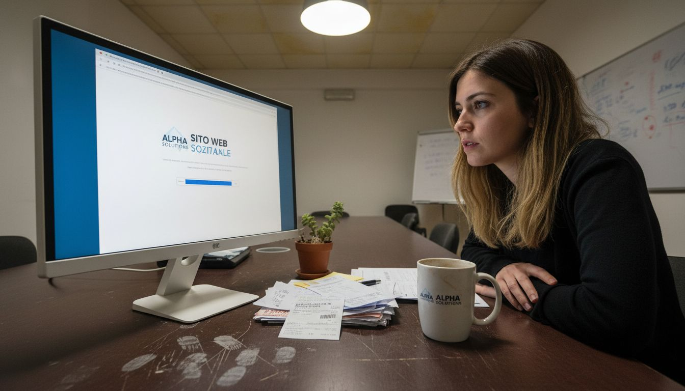 Imprenditrice controlla le performance del proprio sito vetrina