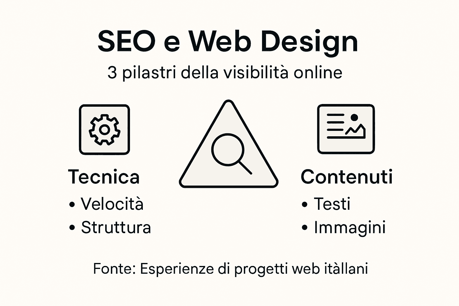 SEO e Web Design: i fondamenti essenziali in un’infografica