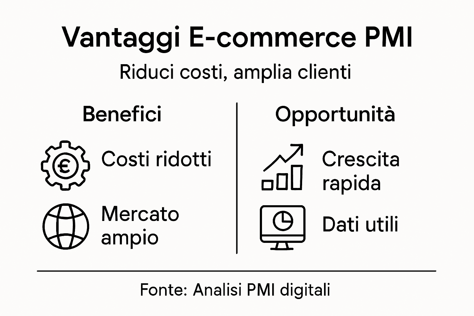 Infografica essenziale: tutti i vantaggi dell’e-commerce per le piccole e medie imprese