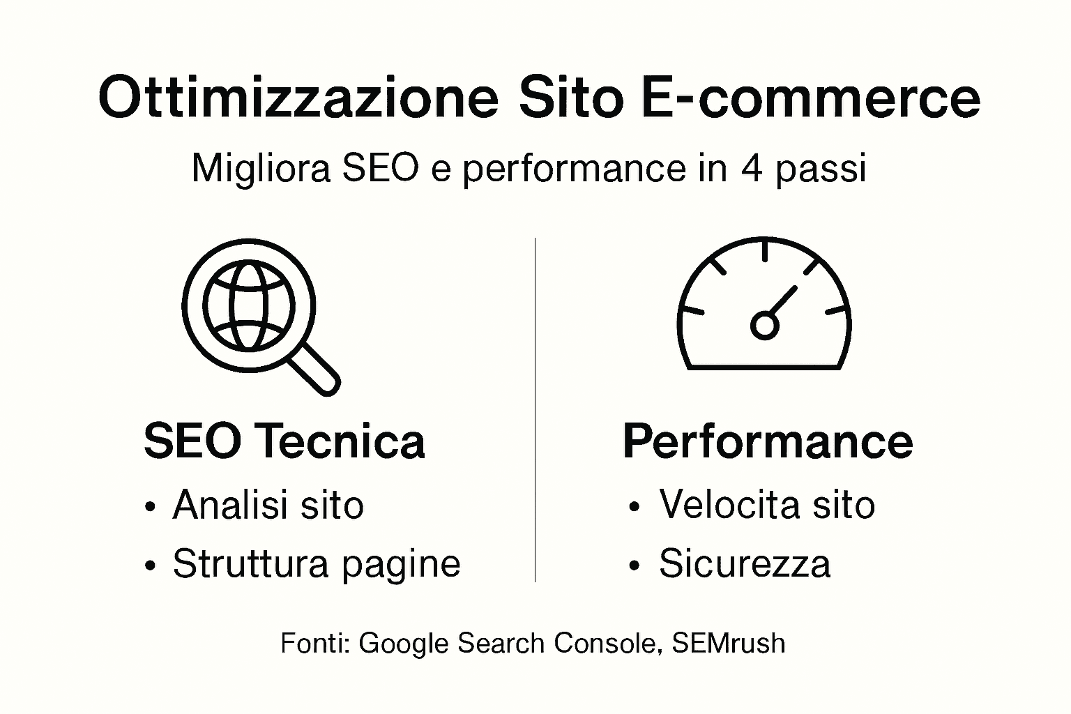 Infografica: come migliorare SEO e prestazioni di un ecommerce