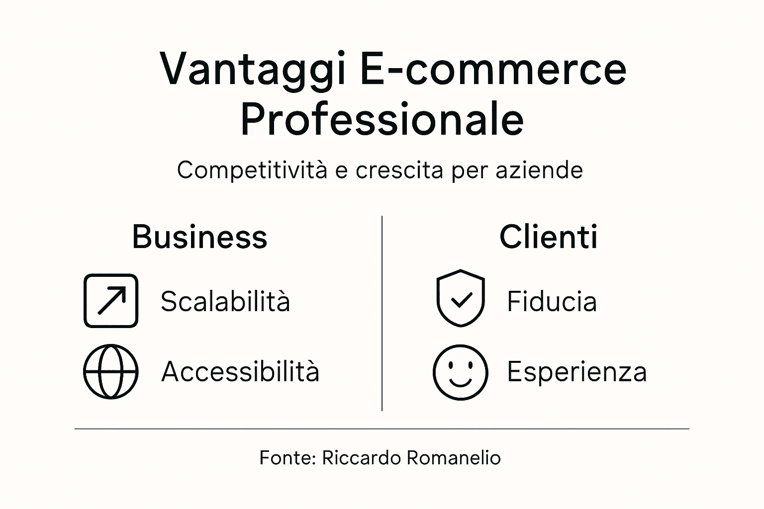 Infografica: tutti i vantaggi di avere un e-commerce professionale