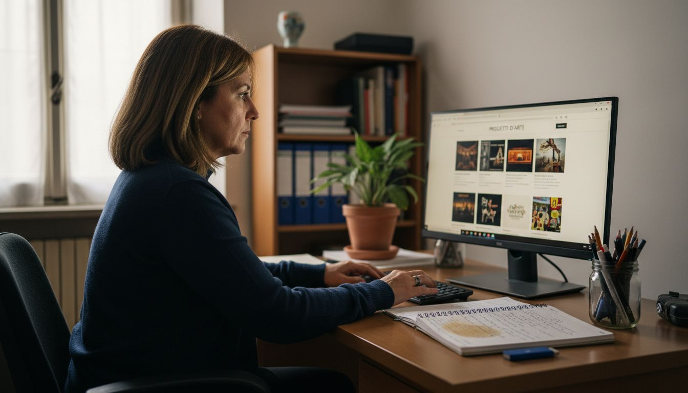 Imprenditore che lavora per migliorare il sito web della propria attività