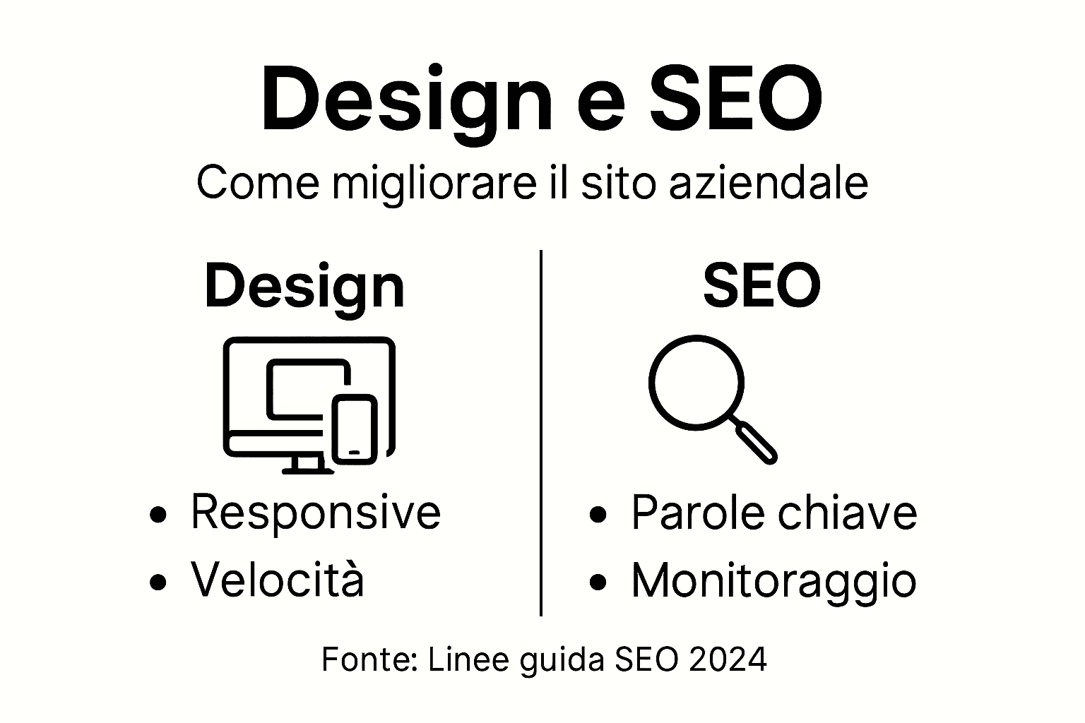 Infografica: come migliorare il design e la SEO per far crescere la tua azienda