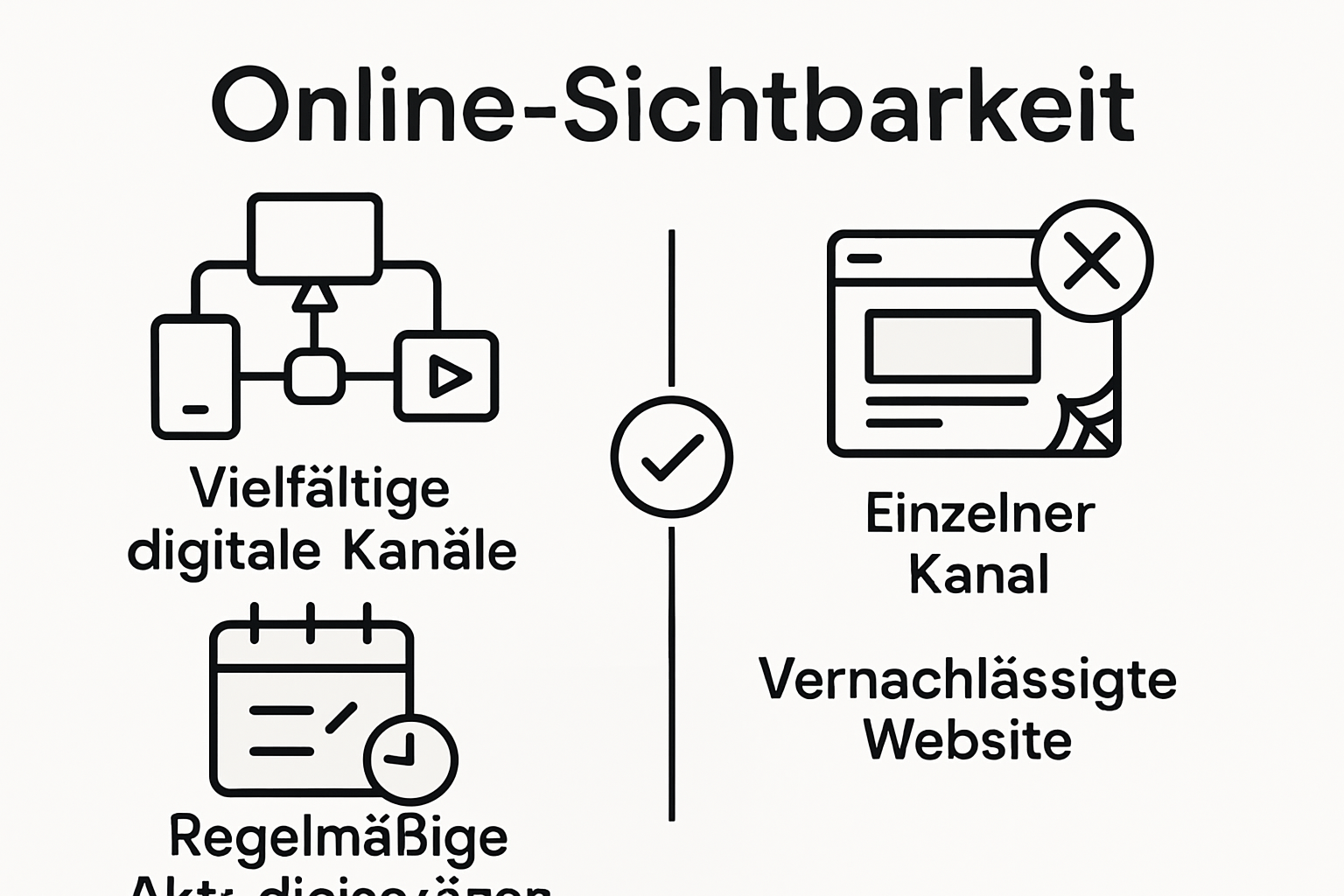 Infografik: Was Sie für mehr Sichtbarkeit im Netz tun – und lieber lassen sollten