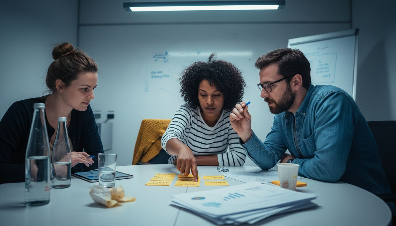 Das Team beschäftigt sich aktuell mit der Definition und Optimierung von Conversion-Zielen.