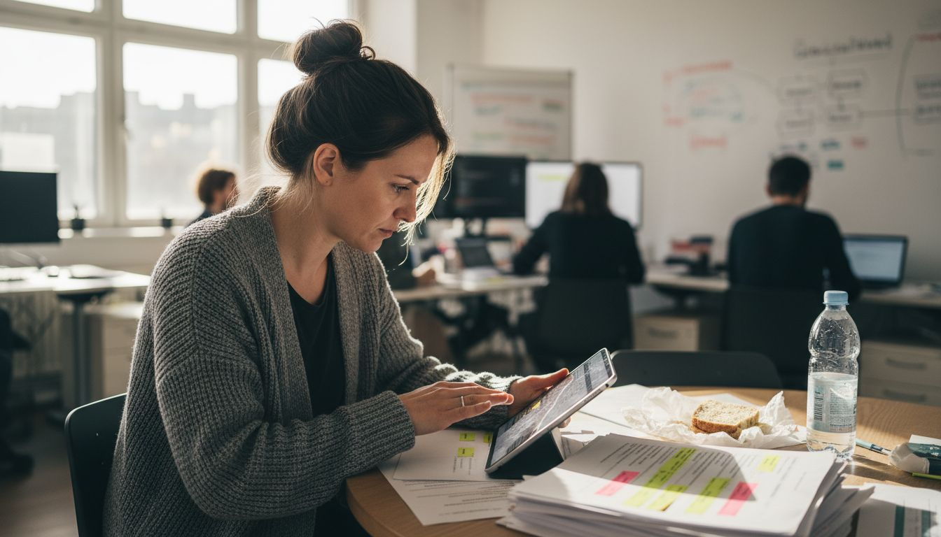 Ein SEO-Experte prüft den Bericht zu doppelten Inhalten.